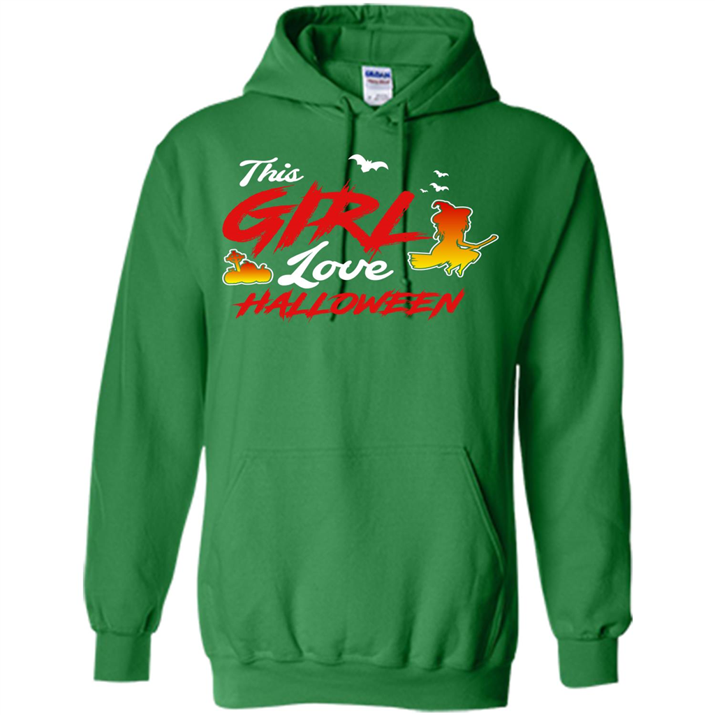 Halloween T-shirt This Girl Love Halloween Irish Green