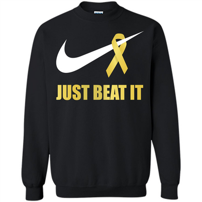 Cancer Awareness T-shirt Just Beat It T-shirt Black