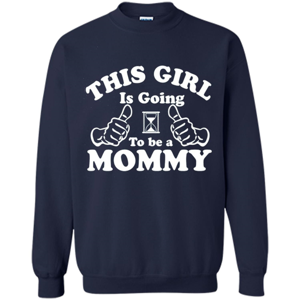 Mommy T-shirt This Girl Is Going to Be A Mommy Navy