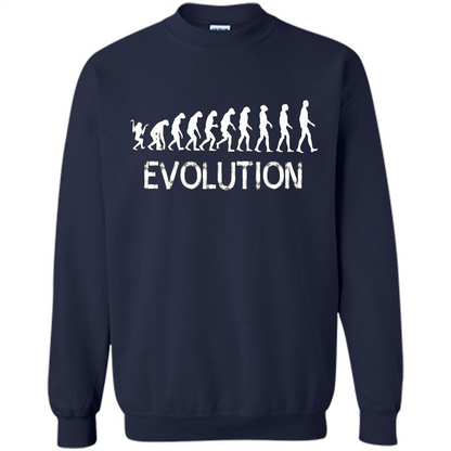 Evolution Biology Monkey To Human T-Shirt Navy