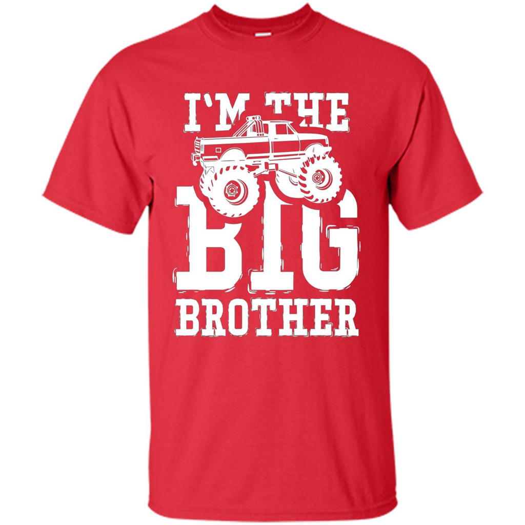 I'm The Big Brother Monster Truck T-shirt Red