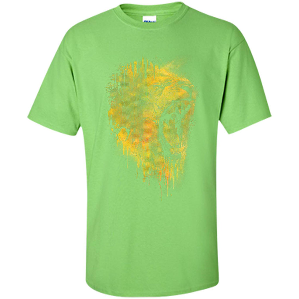 Lion Drip T-shirt Lime