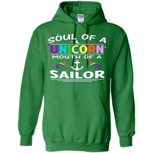 Unicorn Sailor T-shirt Soul Of A Unicorn Mouth Of A Sailor T-shirt