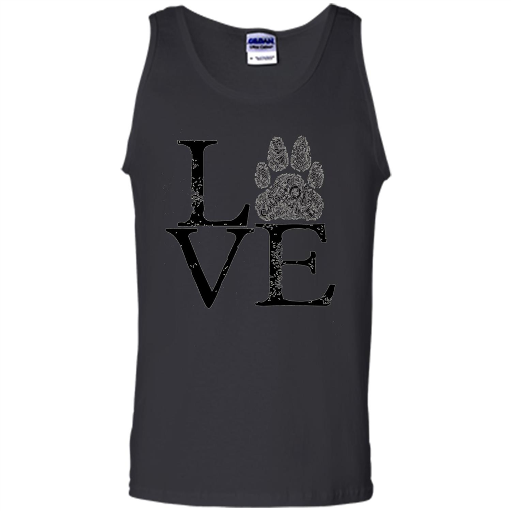 Paw T-shirt Animal Lover T-shirt Black