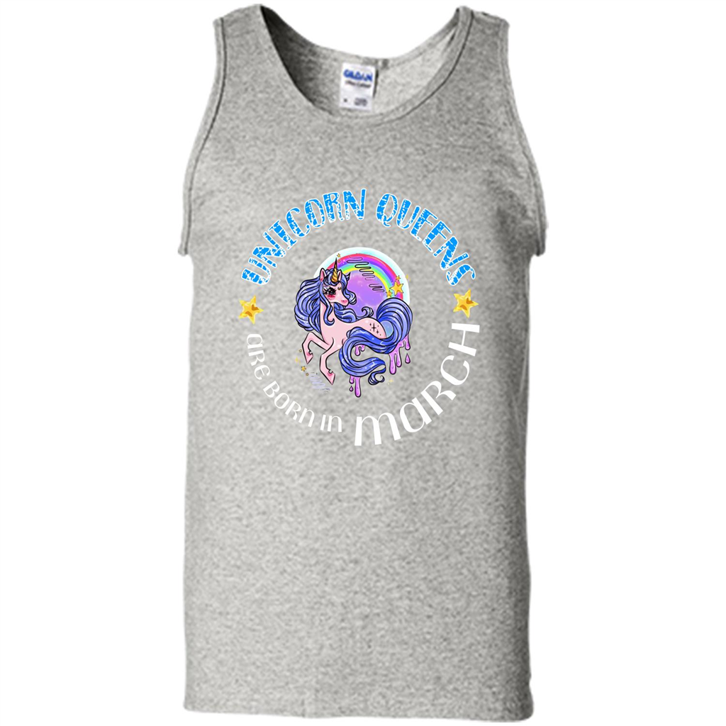 March Unicorn T-shirt Unicorn Queens Are Born March Ash