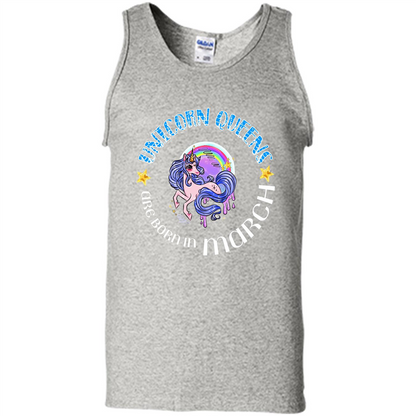 March Unicorn T-shirt Unicorn Queens Are Born March Ash