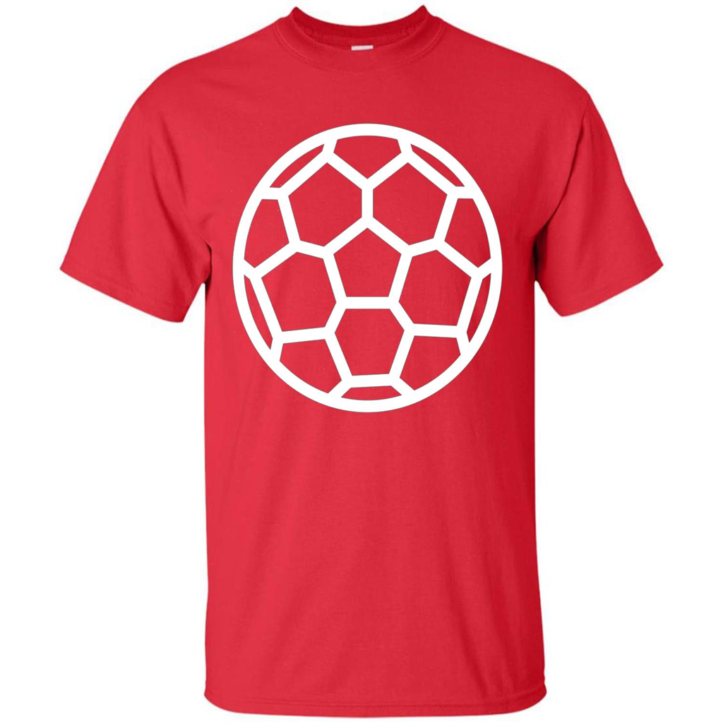 I Love American Soccer Ball Modern Sport T-shirt Red