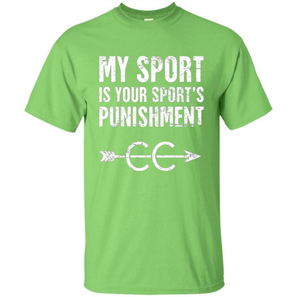 My Sport Is Your Sport's Punishment T-shirt Lime