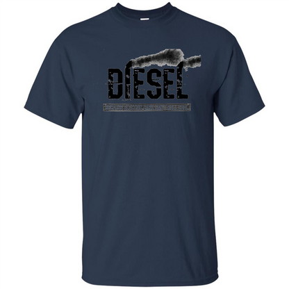 Diesel Rolling Coal T-Shirt Black Smoke Lifted Truck T-Shirt Navy