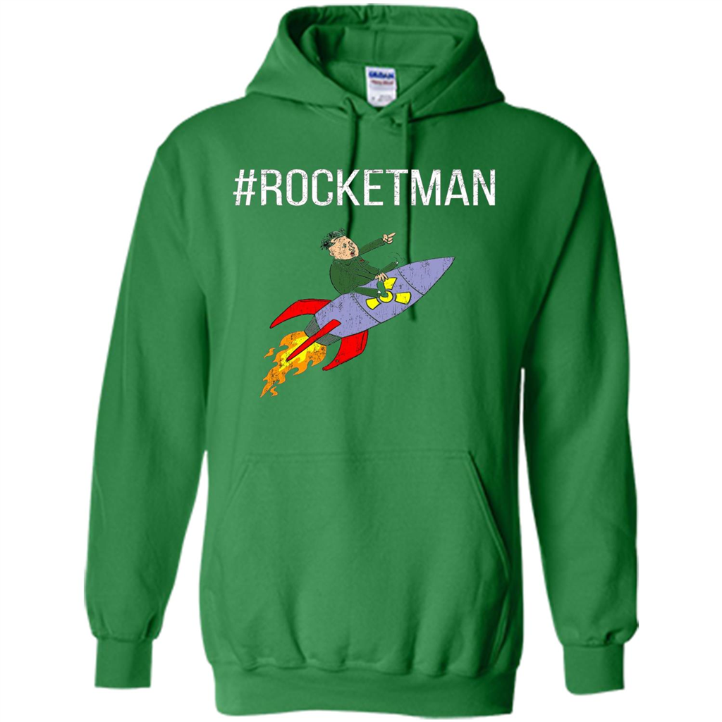 Rocket Man Funny T-shirt Irish Green