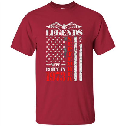 Legends Were Born In September 1973 T-shirt Cardinal