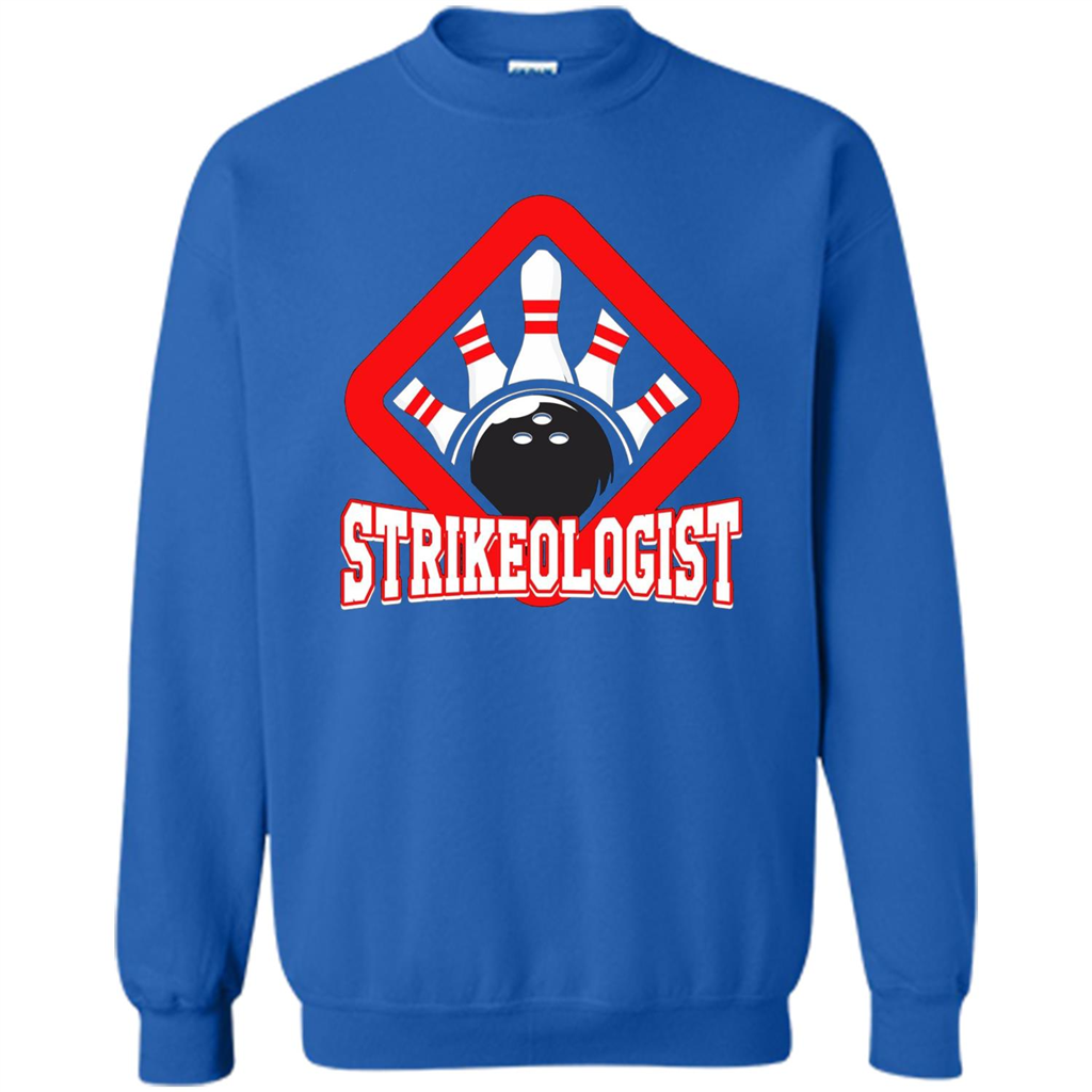 Strikeologist Bowling T-shirt For Bowling Lover Royal