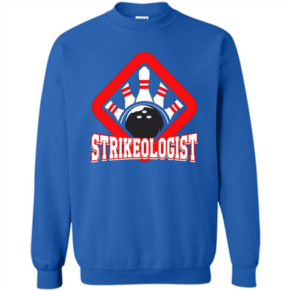 Strikeologist Bowling T-shirt For Bowling Lover Royal
