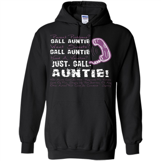 Aunt T-shirt Parent Problems Call Auntie T-shirt Orange