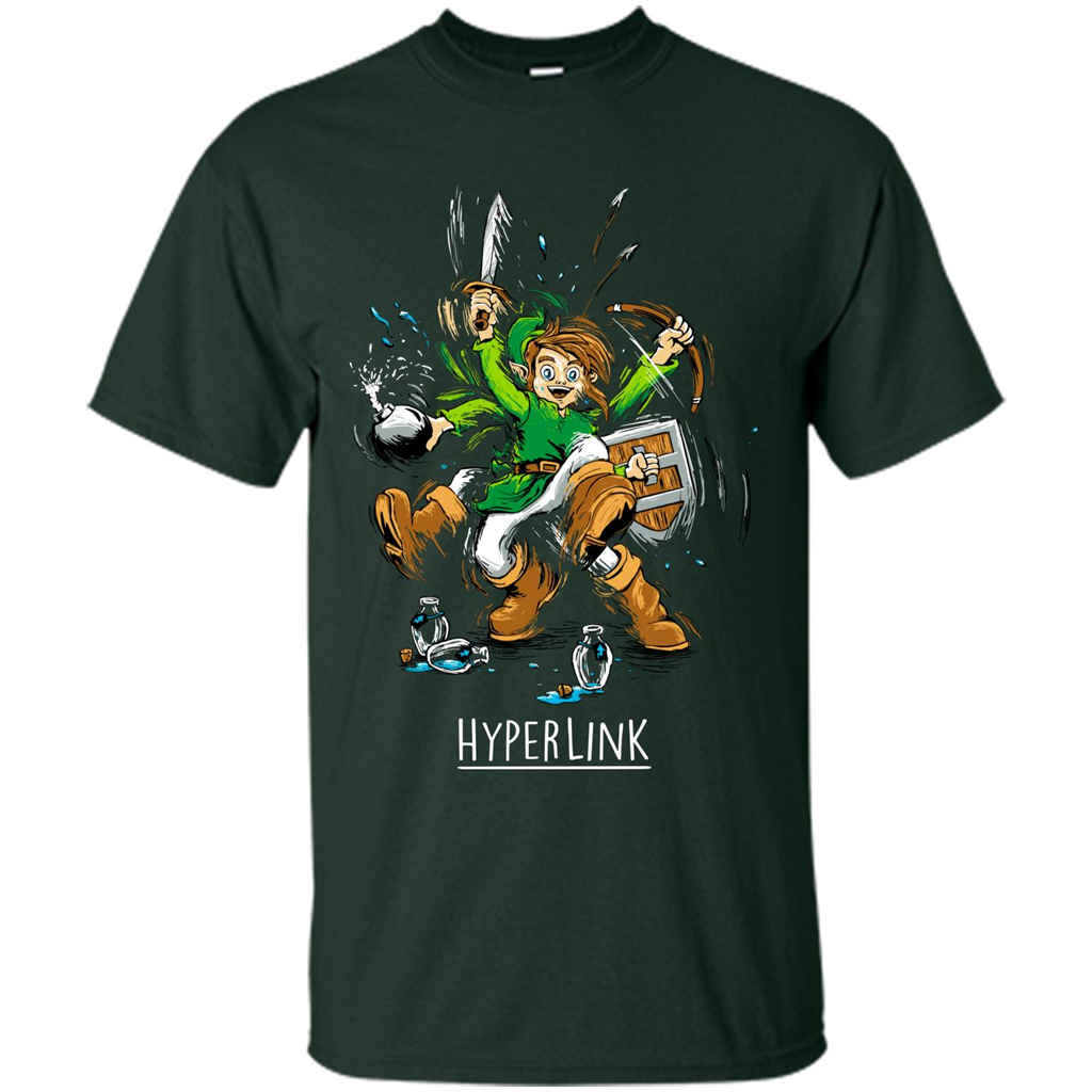 Gamer T-Shirt HyperLink Forest Green