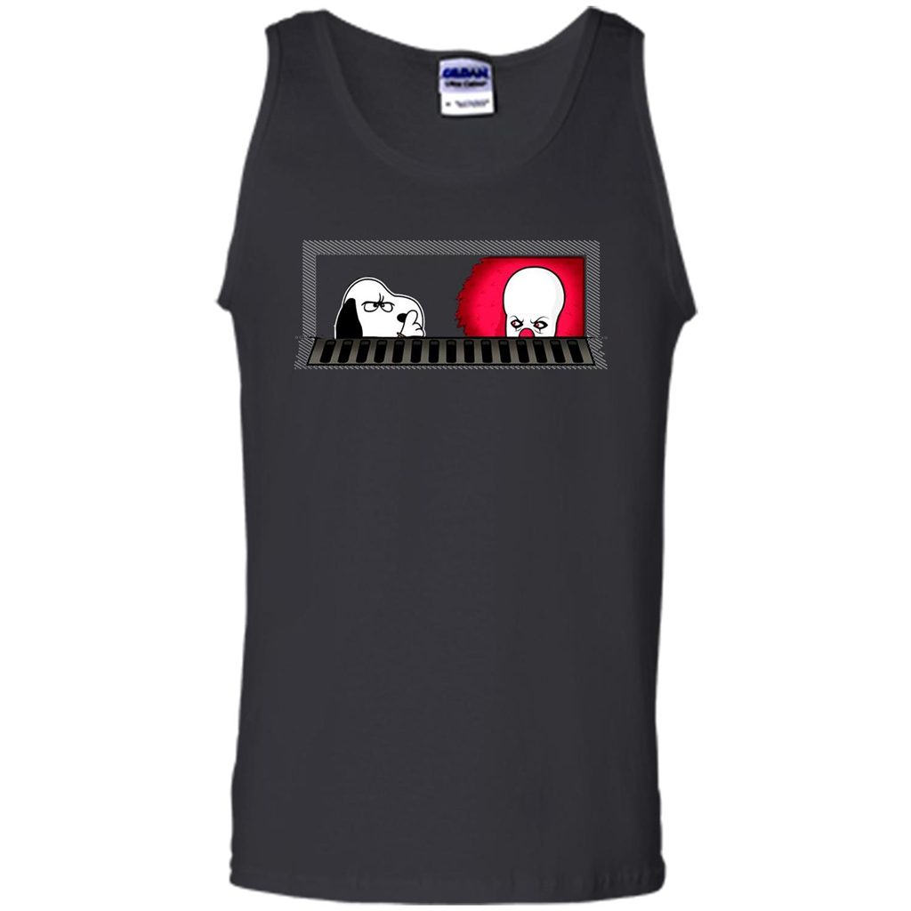 Movie T-shirt Snoopy Vs It T-shirt Black