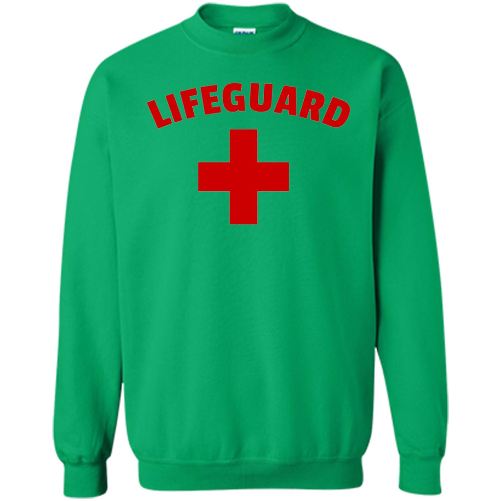 Certified Lifeguard White Red T-shirt Irish Green