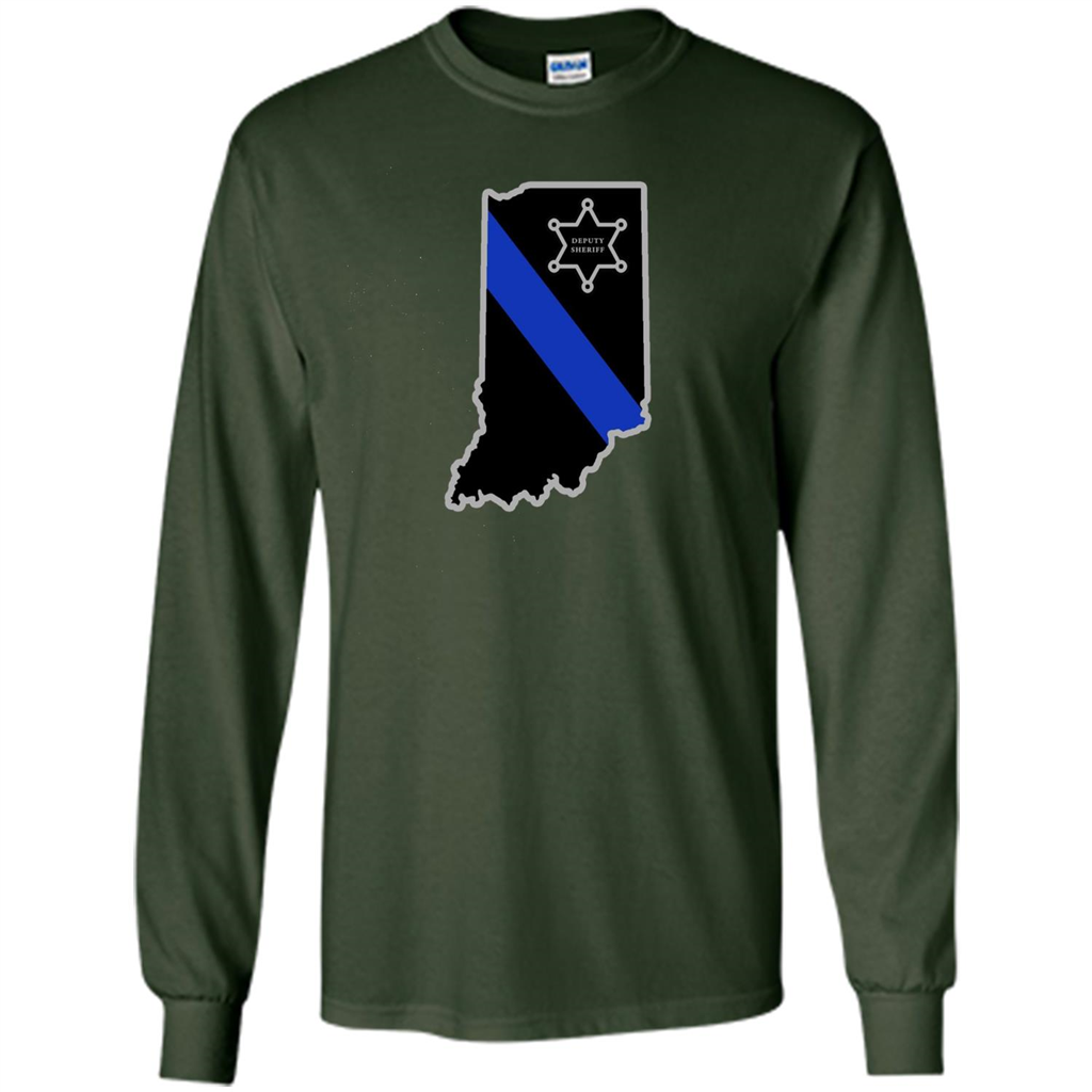 Indiana Sheriff Deputy Thin Blue Line Deputy Sheriff T-shirt