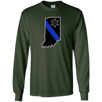 Indiana Sheriff Deputy Thin Blue Line Deputy Sheriff T-shirt