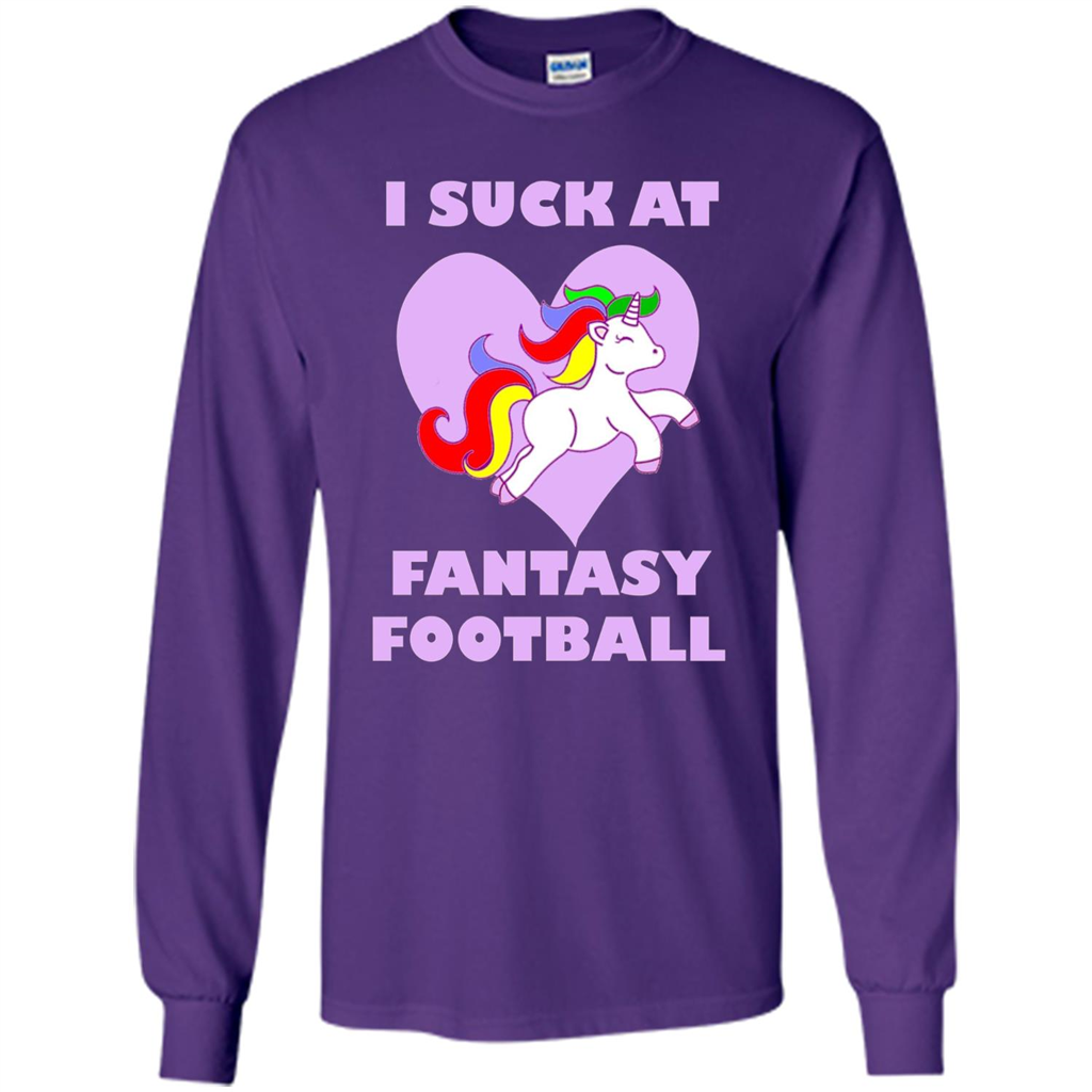 I Suck At Fantasy Football T-shirt Purple