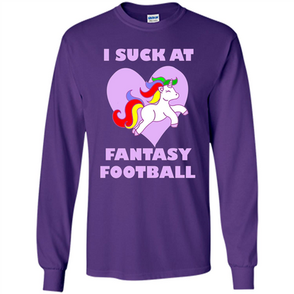 I Suck At Fantasy Football T-shirt Purple