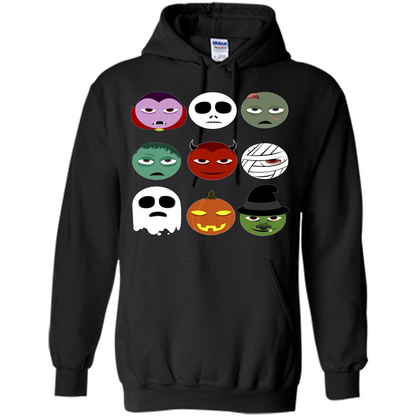 Halloween Emoji T-shirt Black