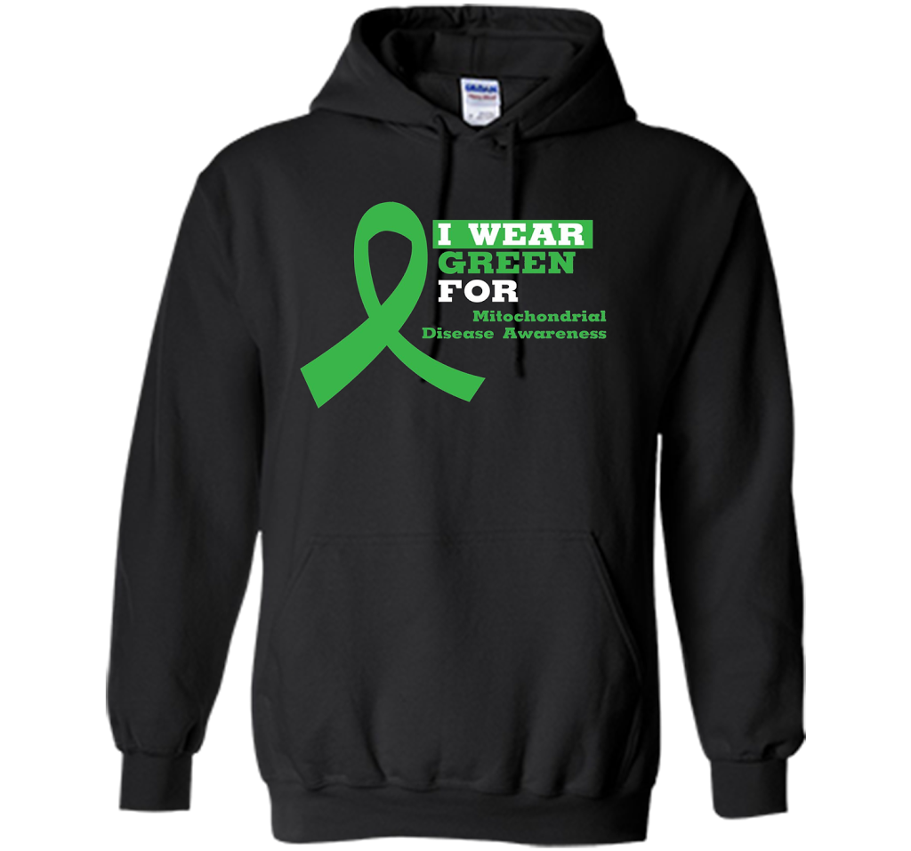 I Wear Green Mitochondrial Disease Awareness Strong T-shirt Black