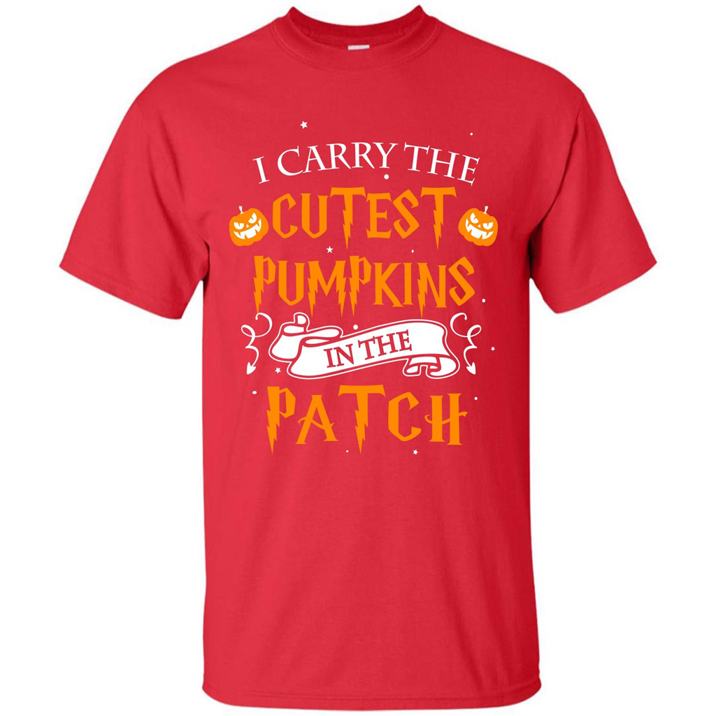 Halloween T-shirt I Carry The Cutest Pumpkins In The Patch T-shirt Red