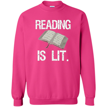 Book Reader T-shirt Reading is Lit T-shirt
