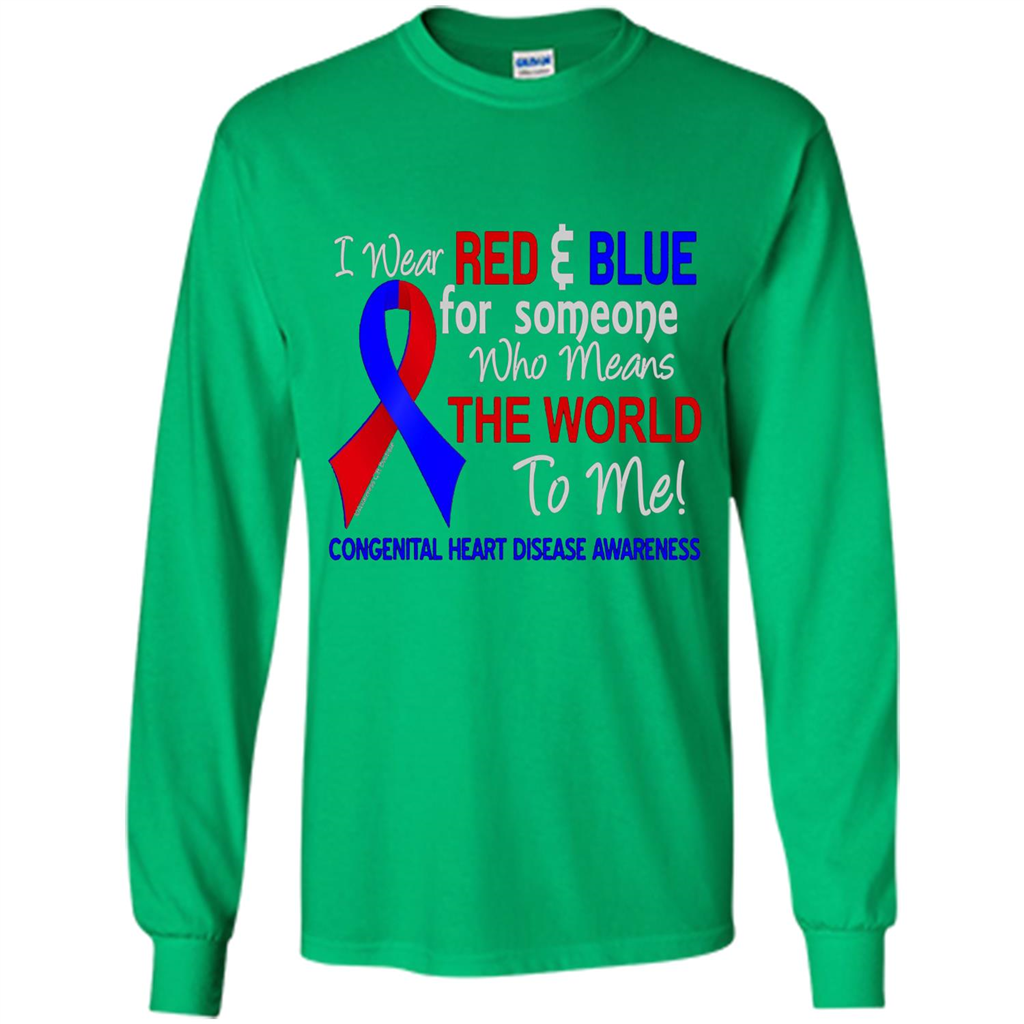 Congenital Heart Disease CHD T-Shirt Means The World To Me Irish Green