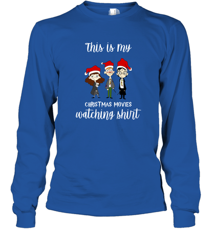 This Is My Christmas Movies Watching Shirt Harry Potter Fan Long Sleeve T-Shirt Long Sleeve T-Shirt Royal