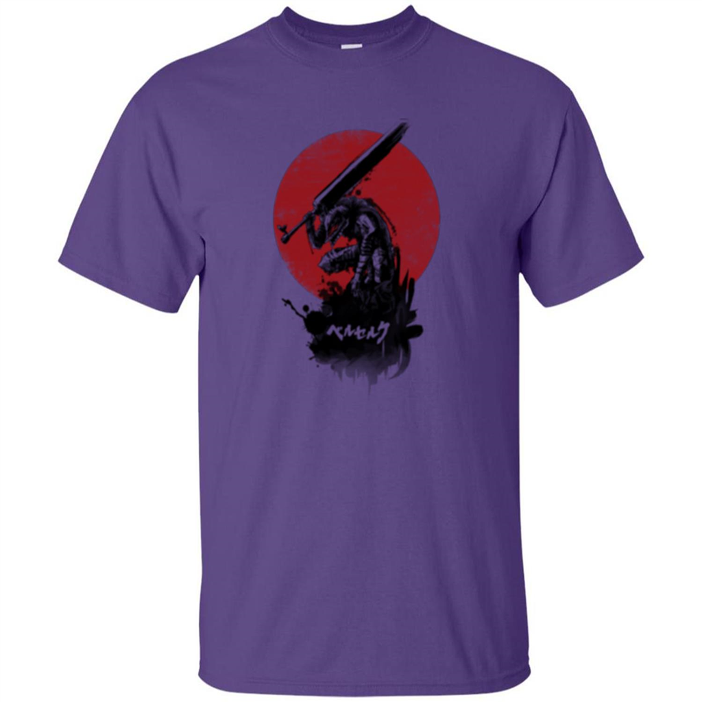 Red Sun Swordsman T-shirt Purple