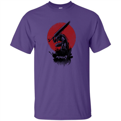 Red Sun Swordsman T-shirt Purple