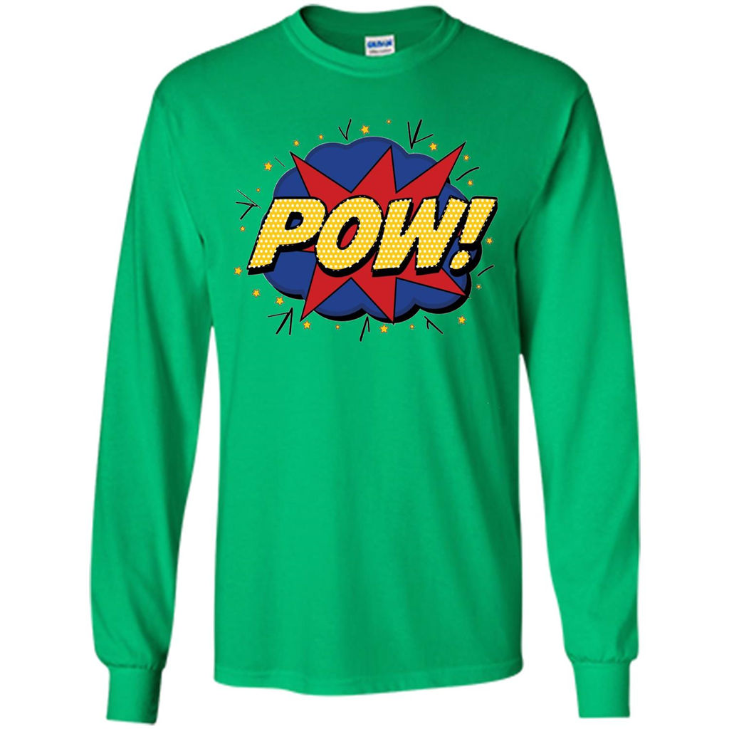POW Comic Book Bubble T-shirt Irish Green
