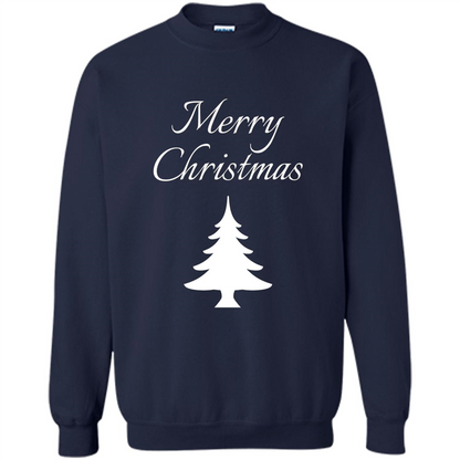 Merry Christmas Xmas Tree T-Shirt Navy