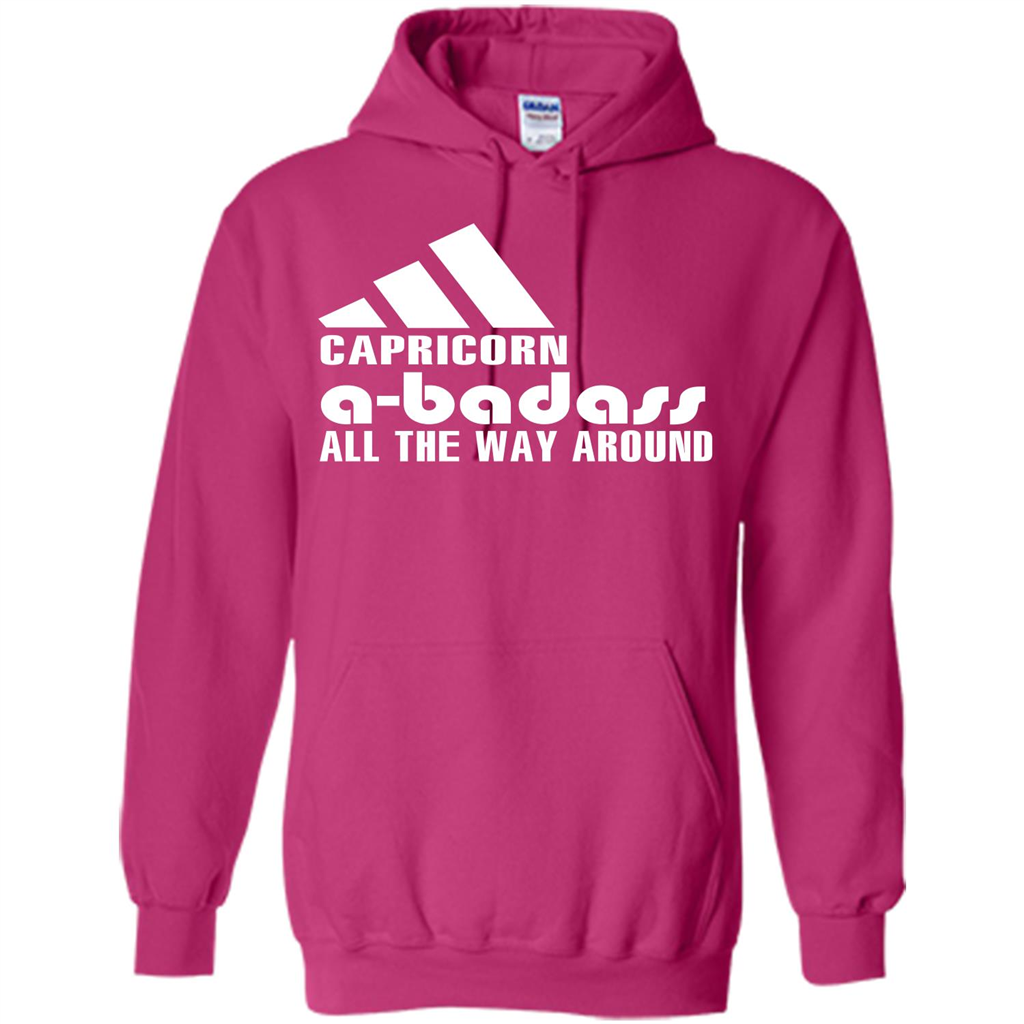 Capricorn A-Badass All The Way Around T-shirt Heliconia