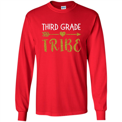 Third Grade Tribe T-shirt School Day T-shirt Red