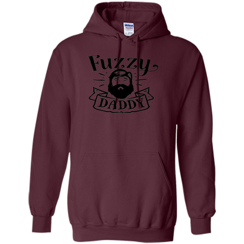 Fathers Day T-shirt Fuzzy Daddy Maroon