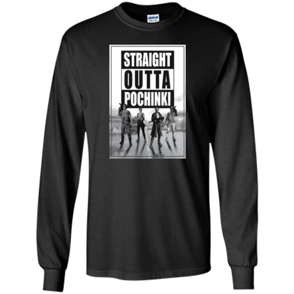 Straight Outta Pochinki T-shirt Black