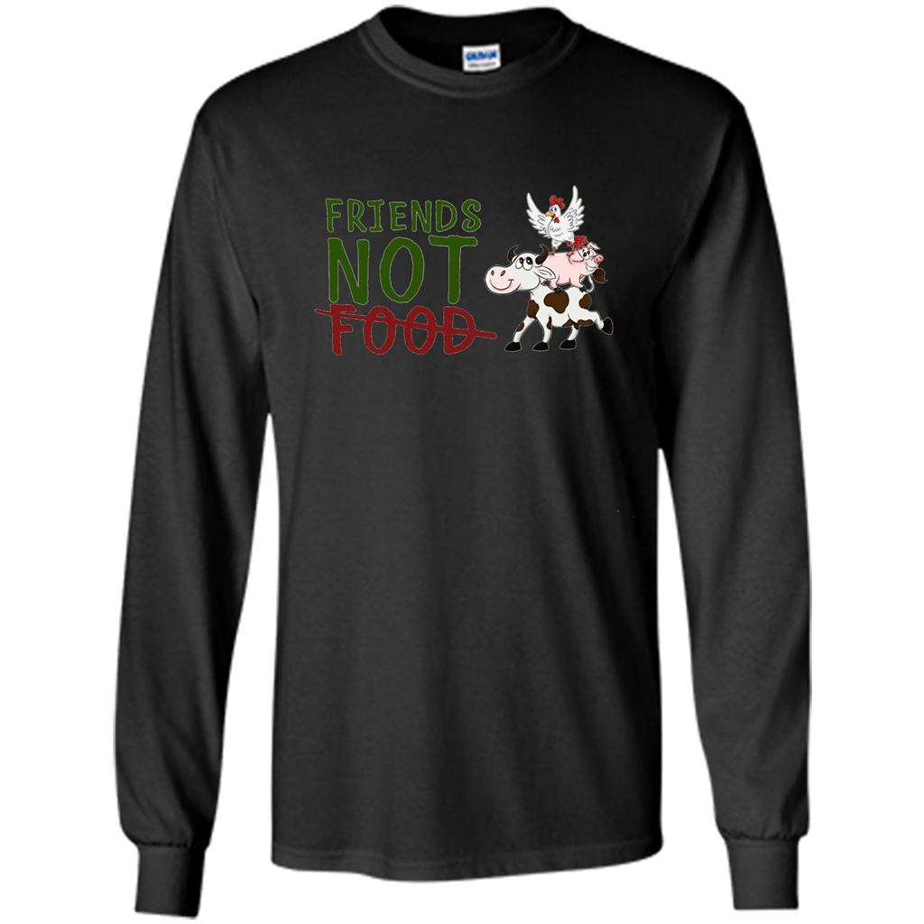 Friends Not Food T-Shirt Black