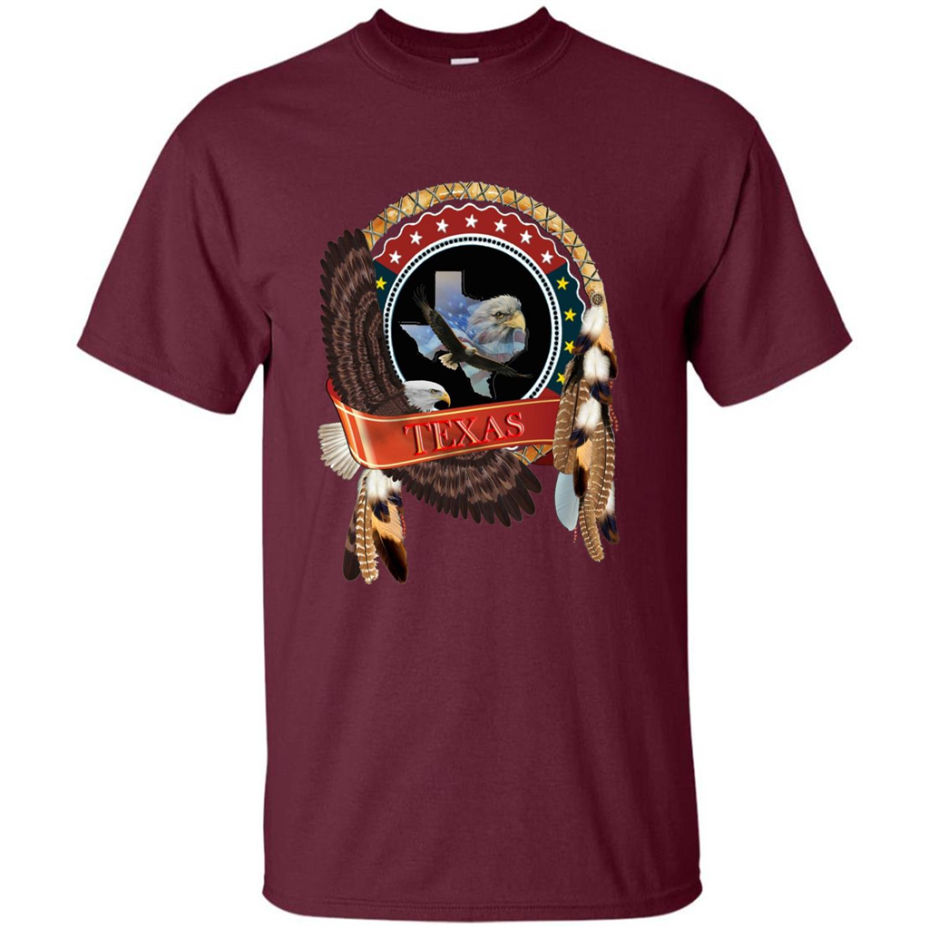 Dream Catcher Texas Art T-shirt Maroon