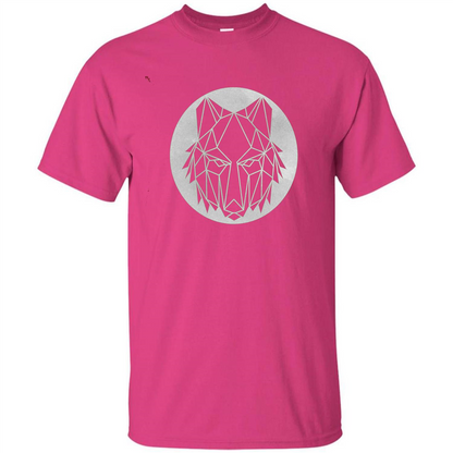 Geometric Wolf T-shirt Heliconia
