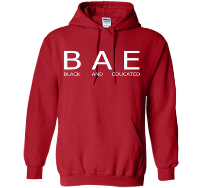 Bae Black And Educated T-shirt Red