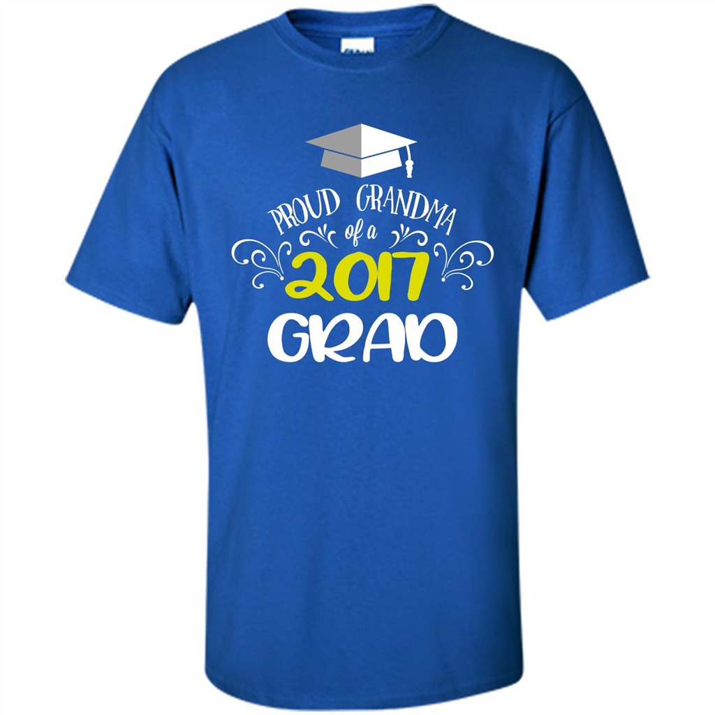 Graduation T-shirts Funny Tees Proud Grandma Royal