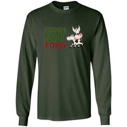 Friends Not Food T-Shirt Forest Green