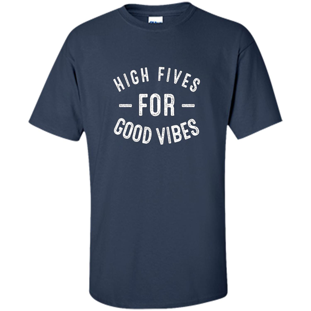 High Fives For Good Vibes T-shirt Navy
