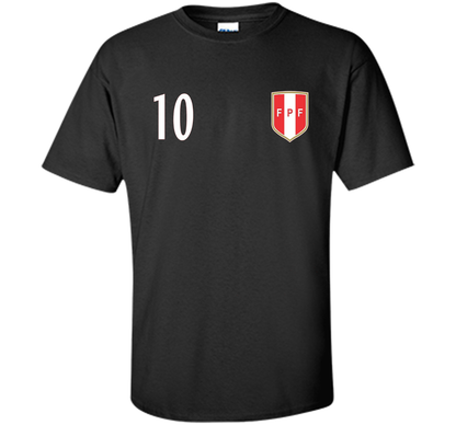Soccer Peru T-shirt Peruvian Team Alternative T-shirt Black