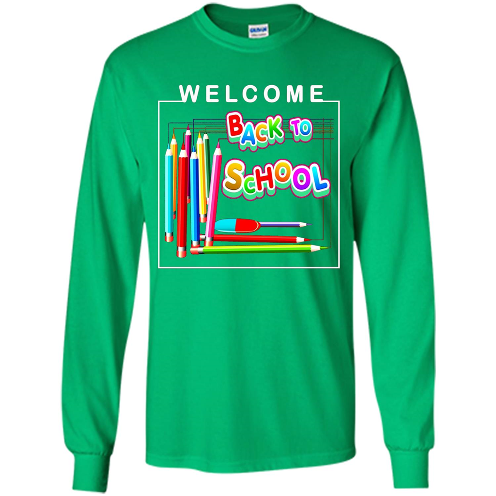 Welcome Back to School T-shirt School Day T-shirt Irish Green