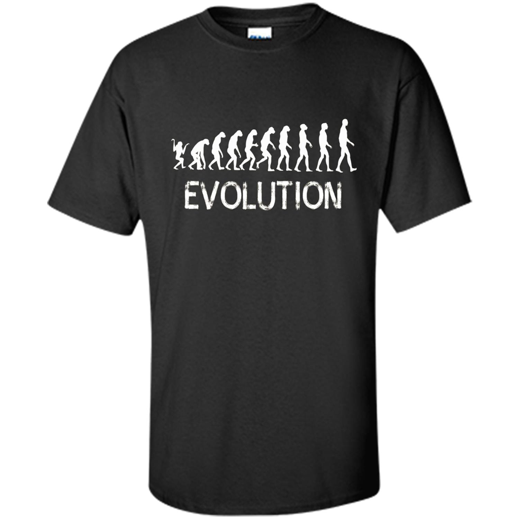 Evolution Biology Monkey To Human T-Shirt Black