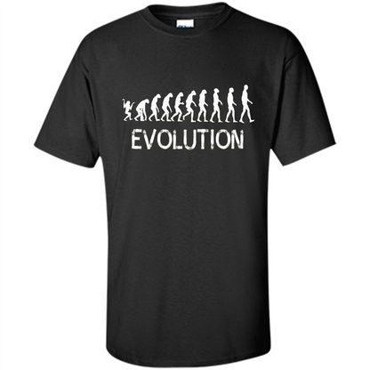 Evolution Biology Monkey To Human T-Shirt Black
